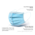 medical disposable flat face mask custom wholesale